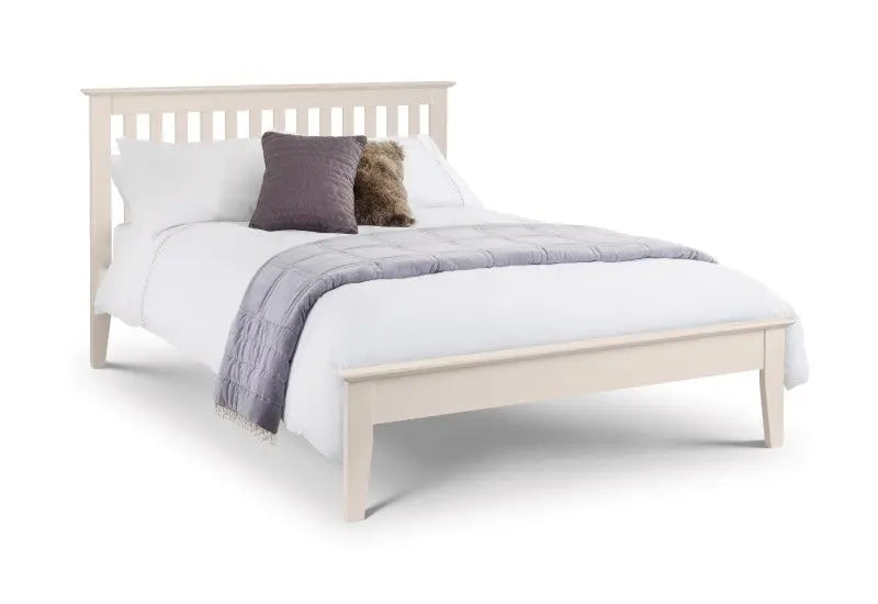 Salerno 135cm Double Bed - Ivory Luxepalace