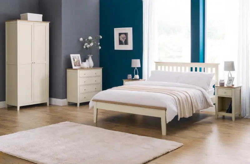 Salerno 135cm Double Bed - Two Tone Luxepalace