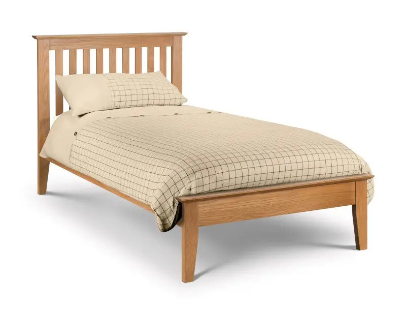 Salerno 90cm Single Bed - Oak Luxepalace