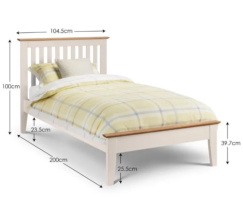Salerno 90cm Single Bed - Two Tone Luxepalace