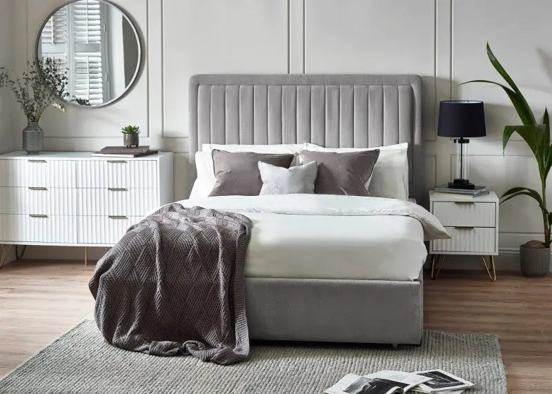 Savannah King Bed 150Cm - Grey Luxepalace