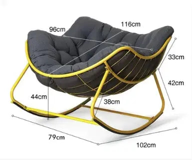 Seattle Rocking Chair, Indoor/ Outdoor Furniture Luxepalace.co.uk
