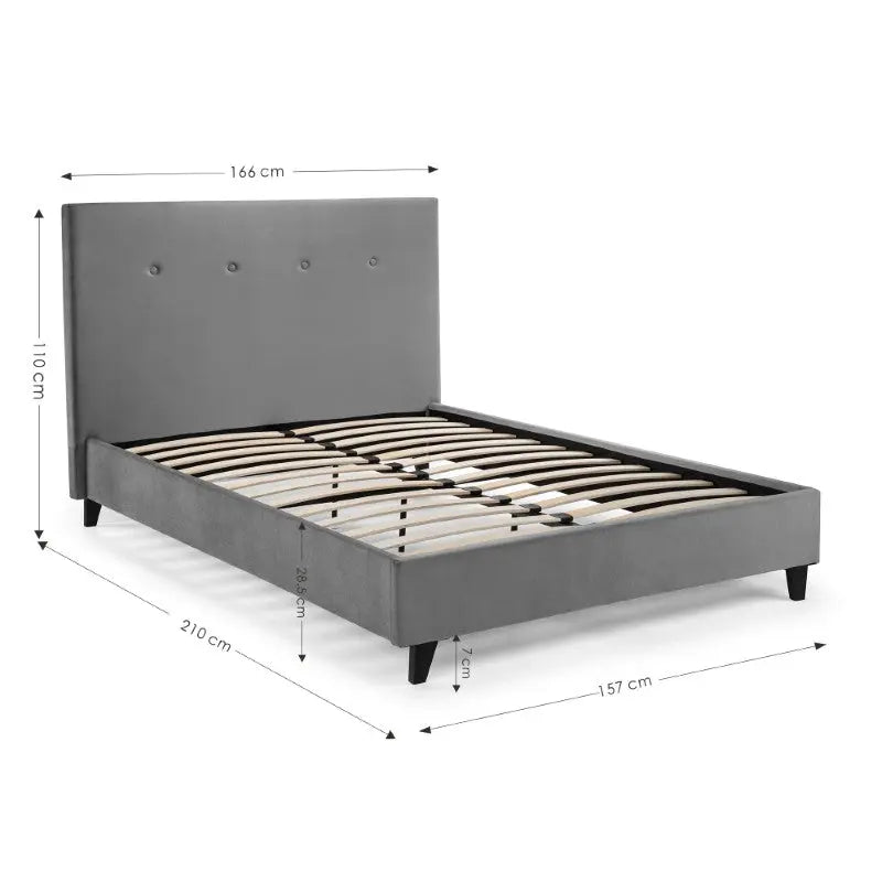 Shoreditch High Headboard 150cm King Bed Luxepalace