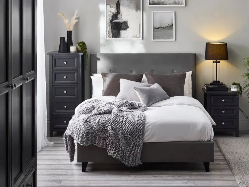Shoreditch High Headboard 150cm King Bed Luxepalace
