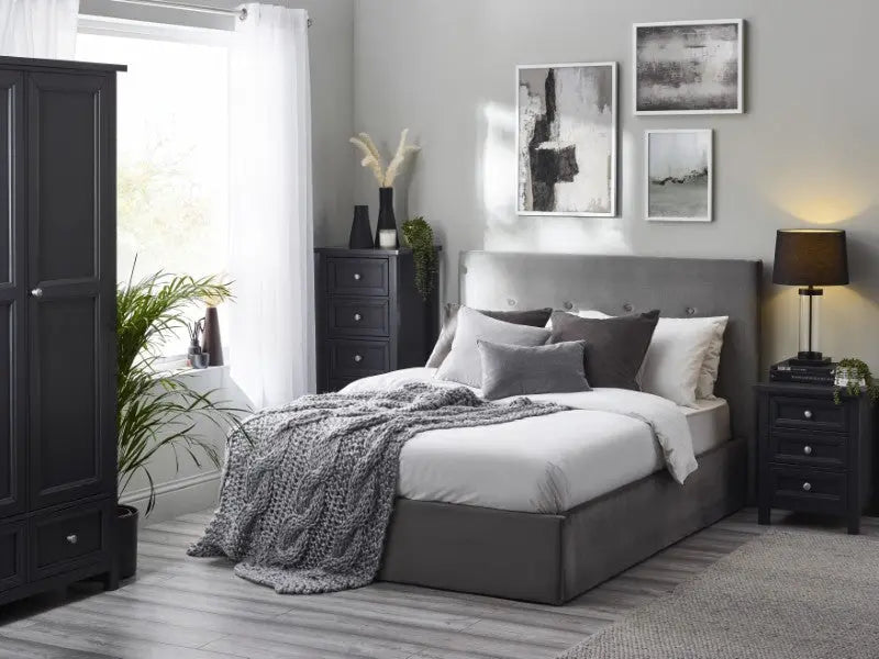 Shoreditch Ottoman Storage 150cm King Bed Luxepalace
