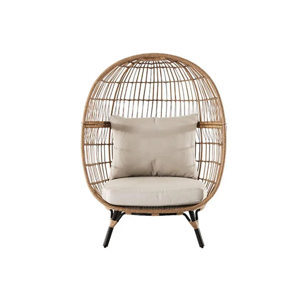 Simera Rattan Garden Ball Chair with Stand, Indoor/ Outdoor Furniture Luxepalace.co.uk