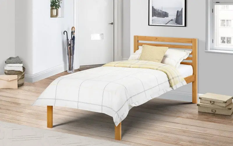 Slocum 90cm Bed Antique Pine Luxepalace