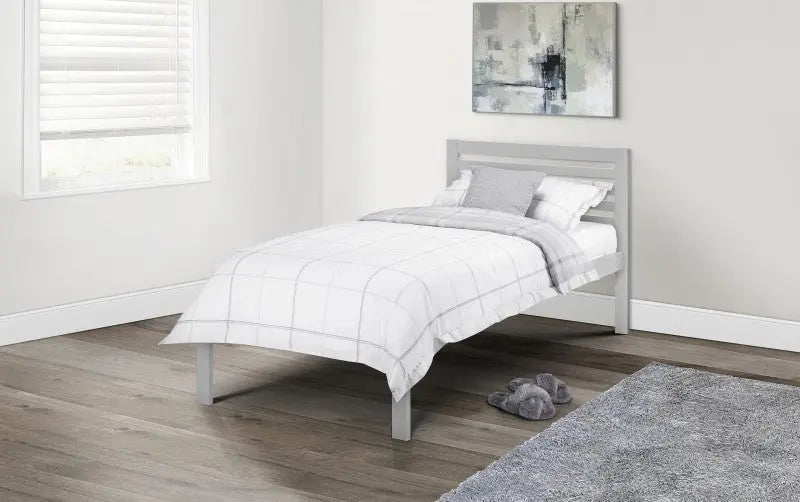 Slocum 90cm Bed Light Grey Luxepalace