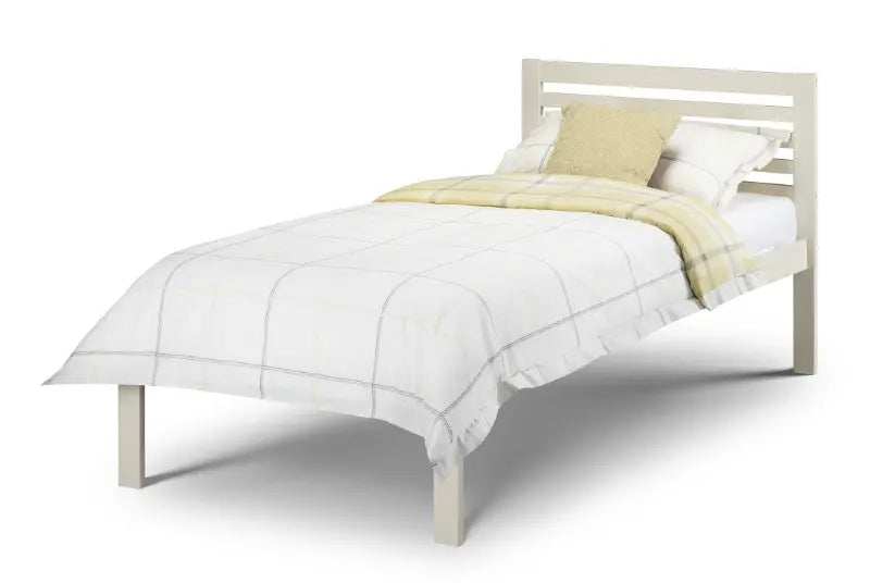 Slocum 90cm Bed Stone White Luxepalace
