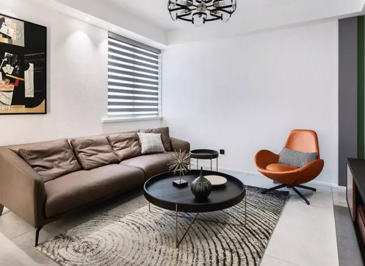 Snail Armchair, Brown Leather Luxepalace.co.uk