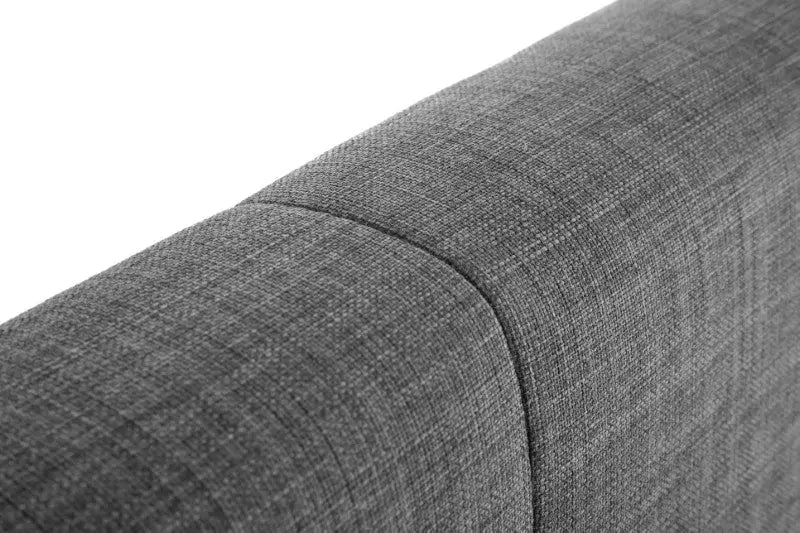 Sorrento 135cm Double Bed - Slate Linen Luxepalace