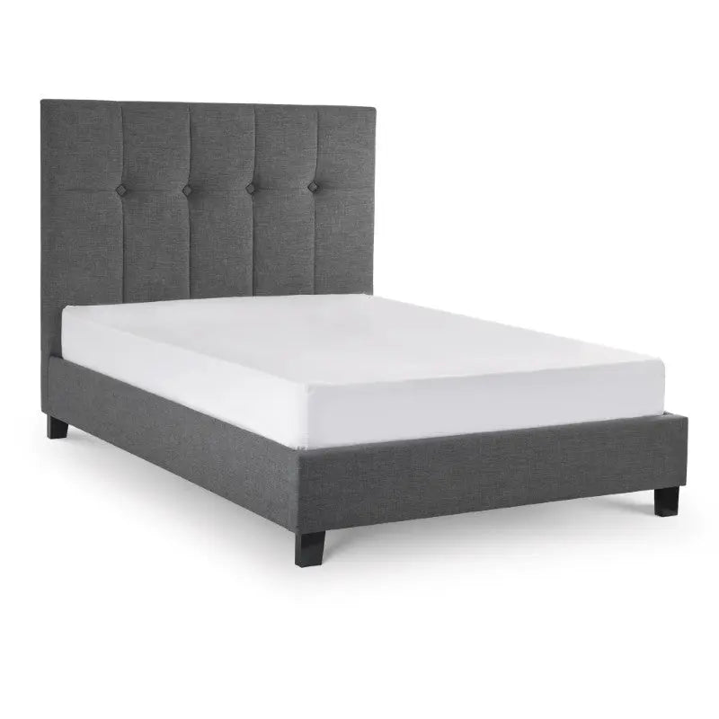Sorrento High Headboard Bed 180Cm - Light Grey Luxepalace