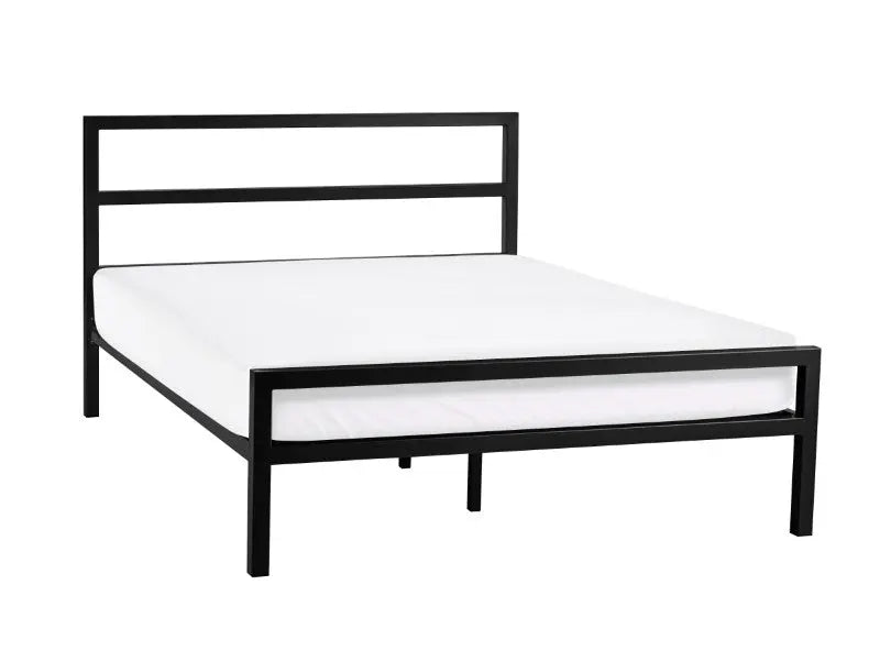 Soto Metal Bed 120Cm - Satin Black Luxepalace