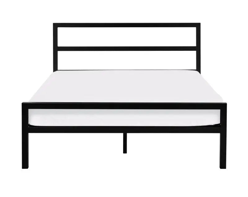 Soto Metal Bed 120Cm - Satin Black Luxepalace