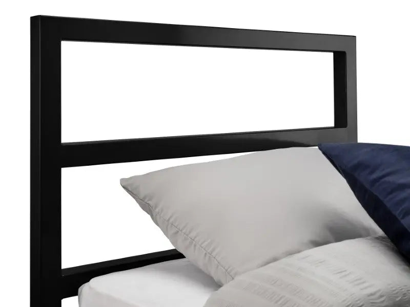 Soto Metal Bed 135cm - Satin Black Luxepalace