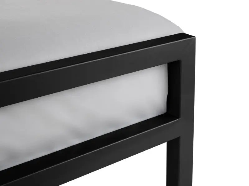 Soto Metal Bed 135cm - Satin Black Luxepalace