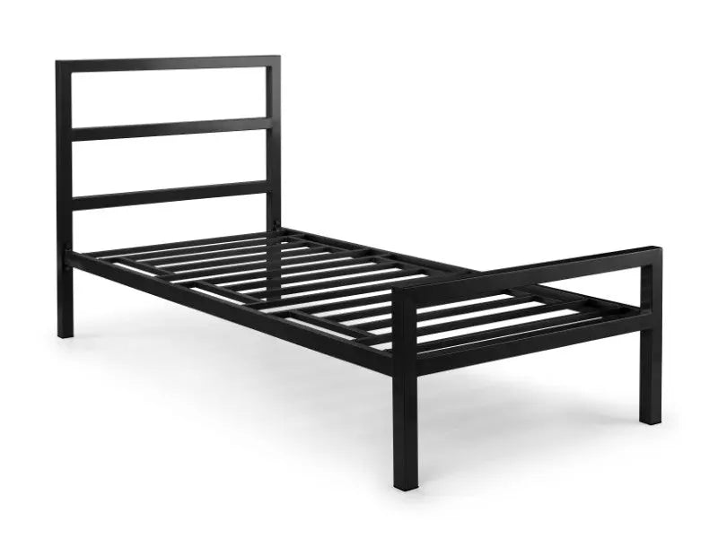Soto Metal Bed 90cm - Satin Black Luxepalace