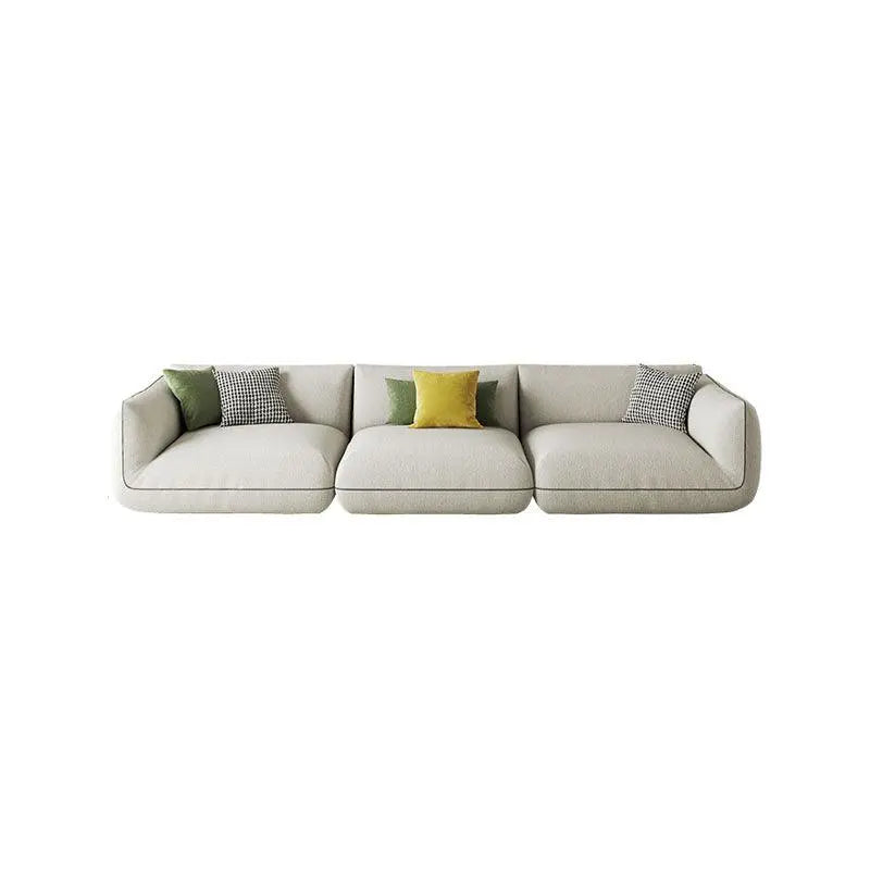 TOFU Agnes Three Seater Corner Sofa, Suede, Modular Sofa Luxepalace.co.uk
