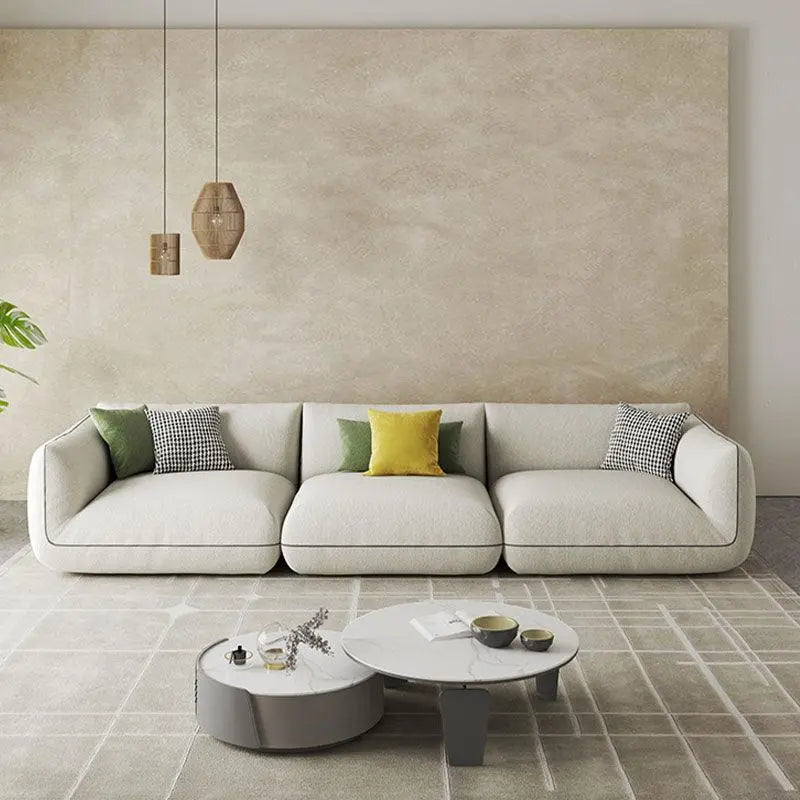 TOFU Agnes Three Seater Sofa, Modular Sofa, Suede Luxepalace.co.uk