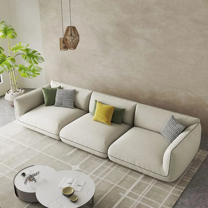 TOFU Agnes Three Seater Sofa, Modular Sofa, Suede Luxepalace.co.uk