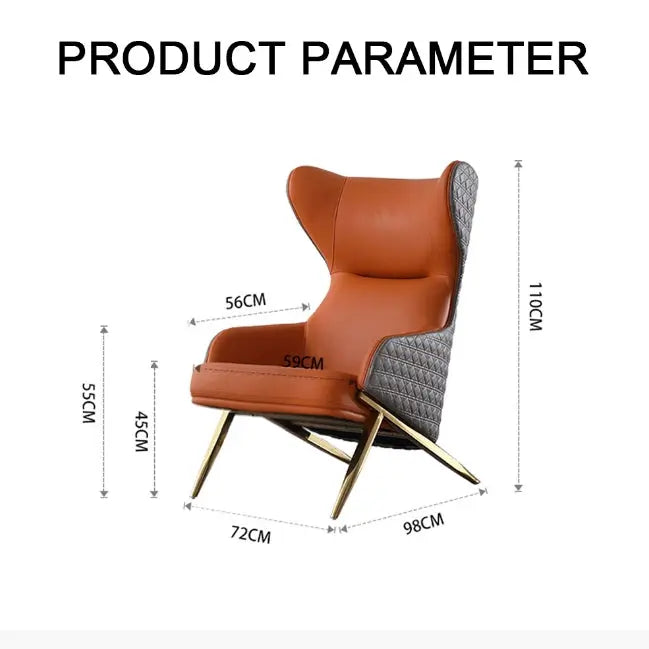 Tige Accent Armchair, Leather Luxepalace.co.uk