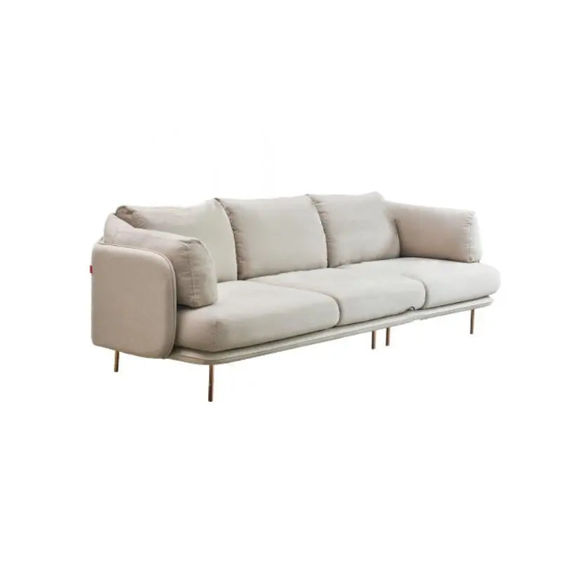 U182 Two Seater, Three Seater, Four Seater Corner Sofa, Off-White Cotton Linen Luxepalace.co.uk