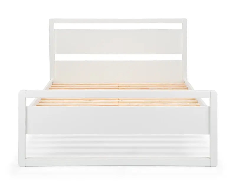 Venice 135cm Double Bed - Surf White Luxepalace