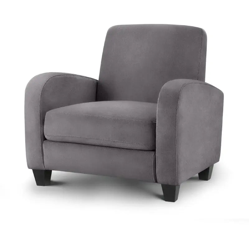 Vivo Chair In Dusk Grey Chenille Luxepalace