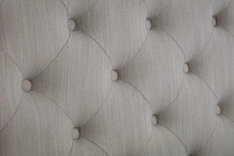 Wilton 4 Drawer 135cm Double Bed - Grey Linen Luxepalace
