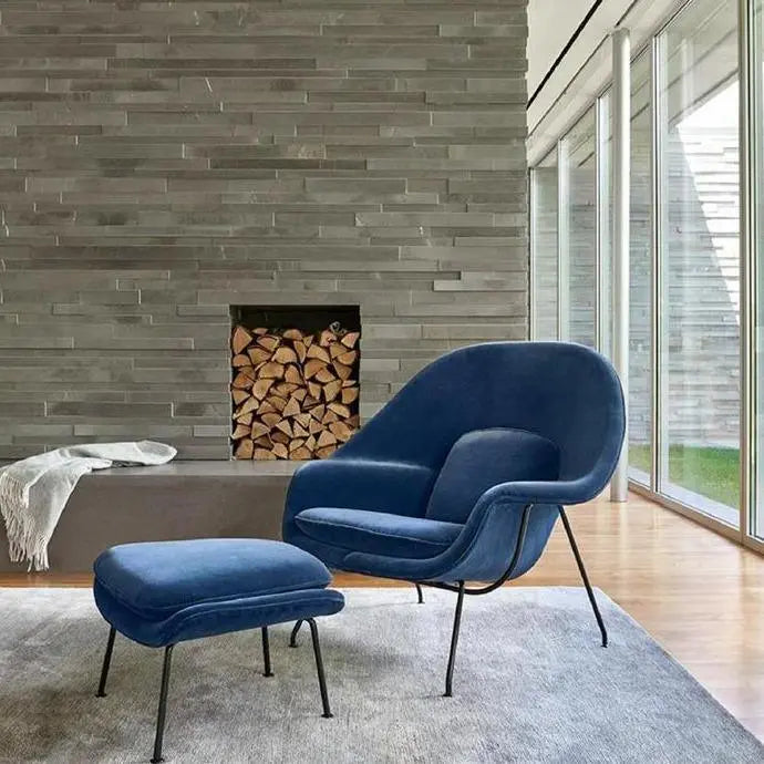 Womb Lounge Chair And Footstool, Armchair Luxepalace.co.uk