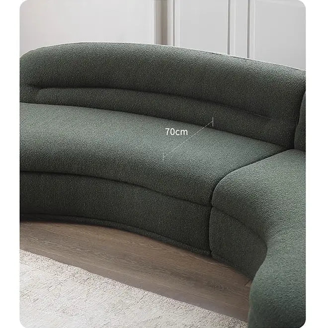 Yannik Four Seater Curved Sofa, Green Luxepalace.co.uk