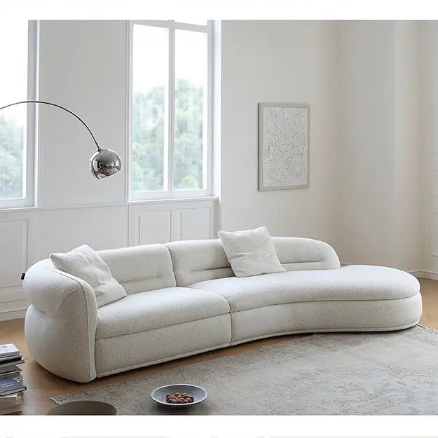 Yannik Four Seater Curved Sofa, Green Luxepalace.co.uk