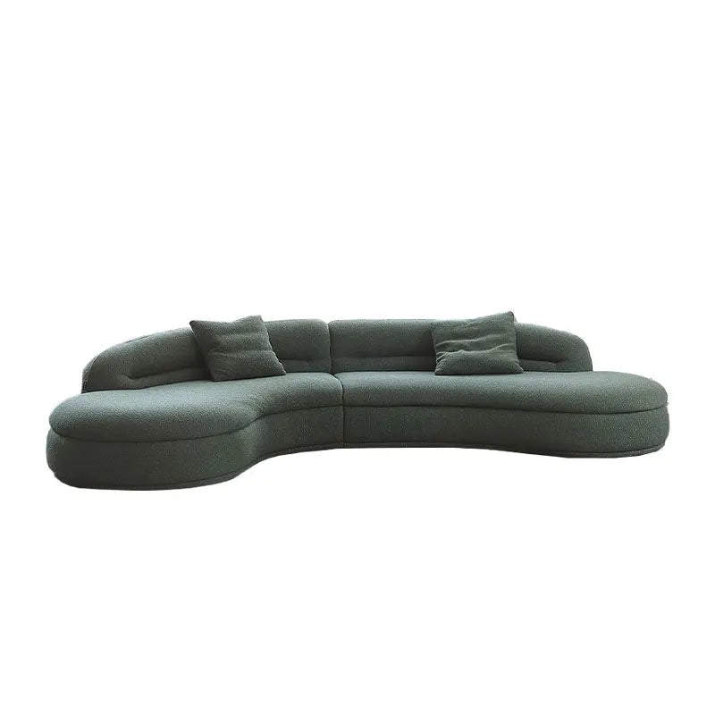 Yannik Four Seater Curved Sofa, Green Luxepalace.co.uk