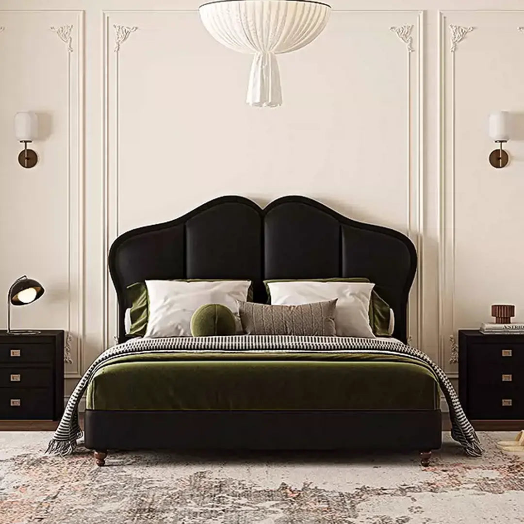 Zephyr Leather Double Bed Luxepalace.co.uk