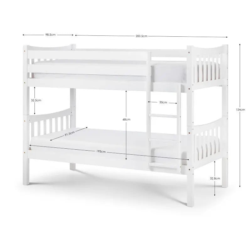 Zodiac Bunk Bed - Bright White Luxepalace