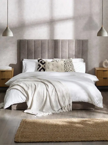 Eloise 135cm Double Bed - Grey Luxepalace
