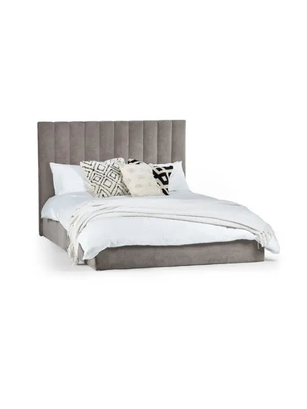 Eloise 135cm Double Bed - Grey Luxepalace