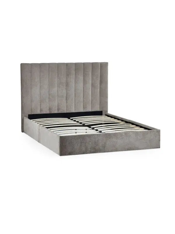 Eloise 135cm Double Bed - Grey Luxepalace