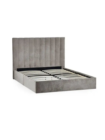 Eloise 135cm Double Bed - Grey Luxepalace