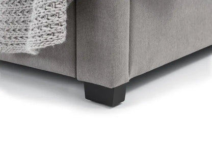 Fullerton 4 Drawer 135cm Double Bed  Grey Luxepalace