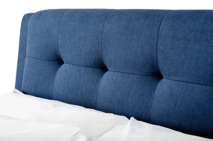 Fullerton 4 Drawer 150cm King Bed  Blue Luxepalace
