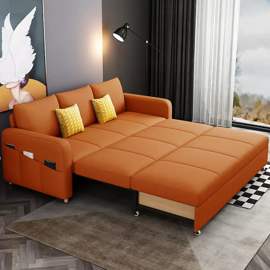 Gabriel Two Seater Sofa Bed, Linen Luxepalace.co.uk