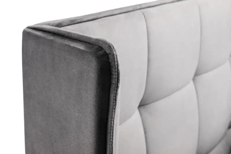 Gatsby 135cm Double Bed - Light Grey Luxepalace