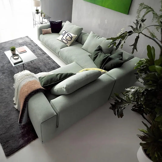 Goswell Two Seater, Three Seater Corner Sofa, Green Luxepalace.co.uk