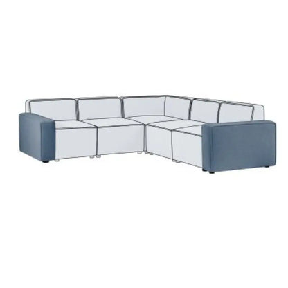 Lago Combination Sofa Pair Of Arms - Grey Luxepalace