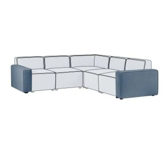 Lago Combination Sofa Pair Of Arms - Grey Luxepalace