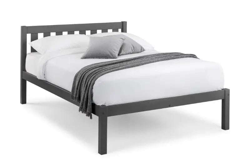 Luna 135cm Double Bed - Anthracite Luxepalace