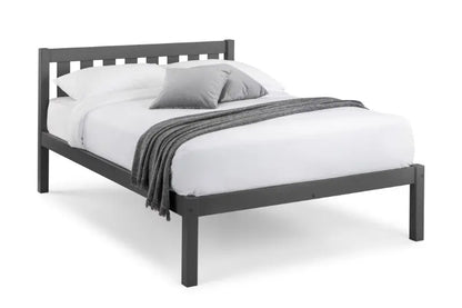 Luna 135cm Double Bed - Anthracite Luxepalace