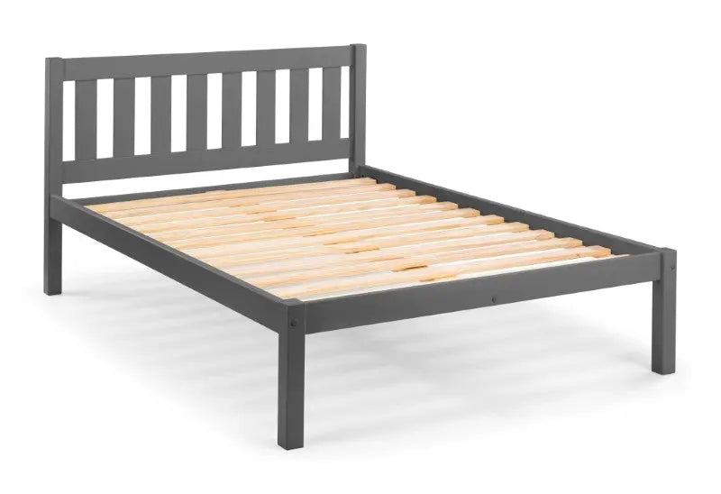 Luna 135cm Double Bed - Anthracite Luxepalace