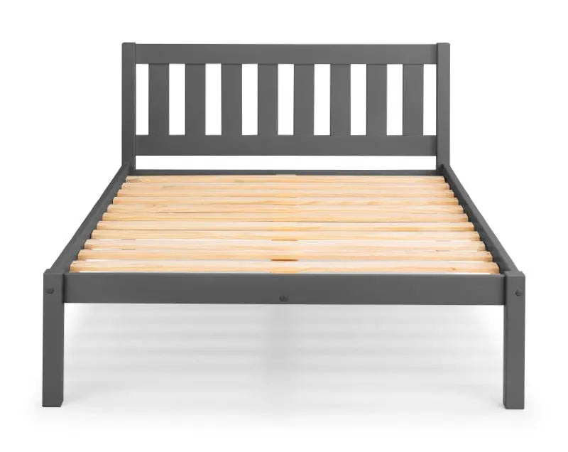 Luna 135cm Double Bed - Anthracite Luxepalace